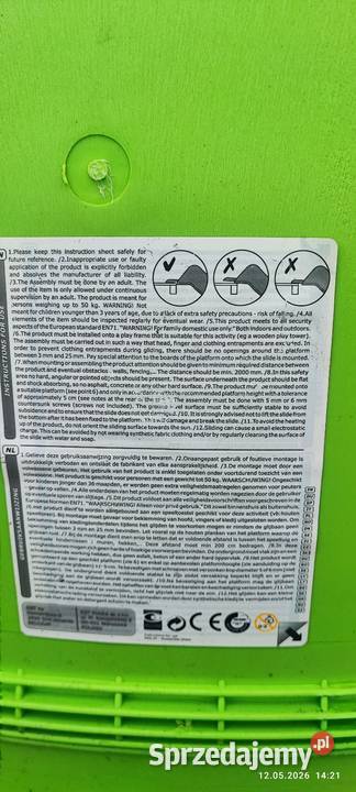 Zjeżdżalnia dzieciślizg podłączenie wody nowa Pozostałe Siewierz