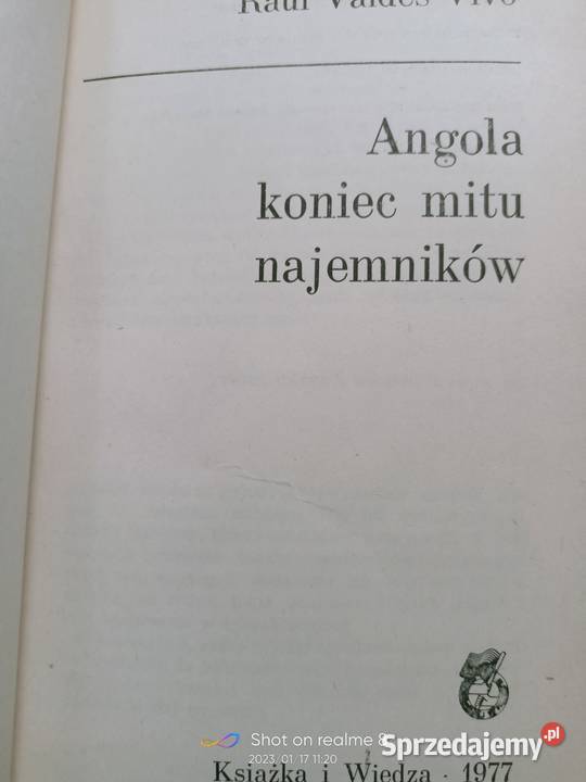Angola koniec mitu najemników VIVO książki Warszawa
