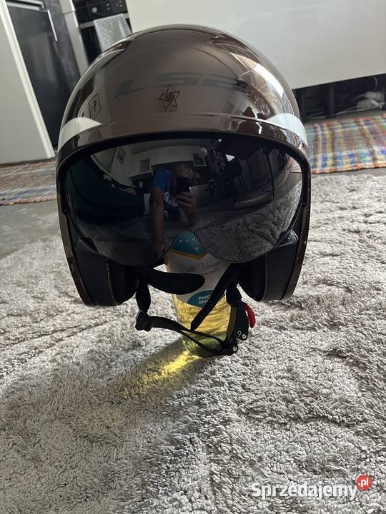 Kask motocyklowy LS2 Spitfire Brązowy S Warszawa