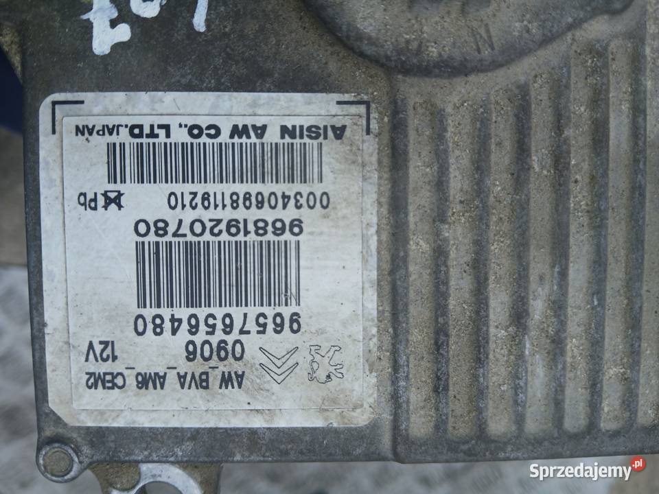 Sterownik skrzyni biegów automat 9657656480 Komputery małopolskie Radłów sprzedam