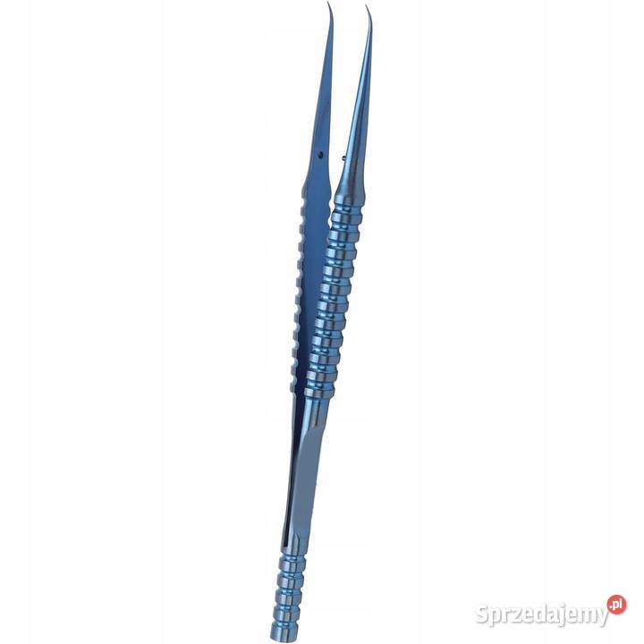 Pęseta Tytanowa Zagięta Długość 140 mm Szer 015 Ludźmierz