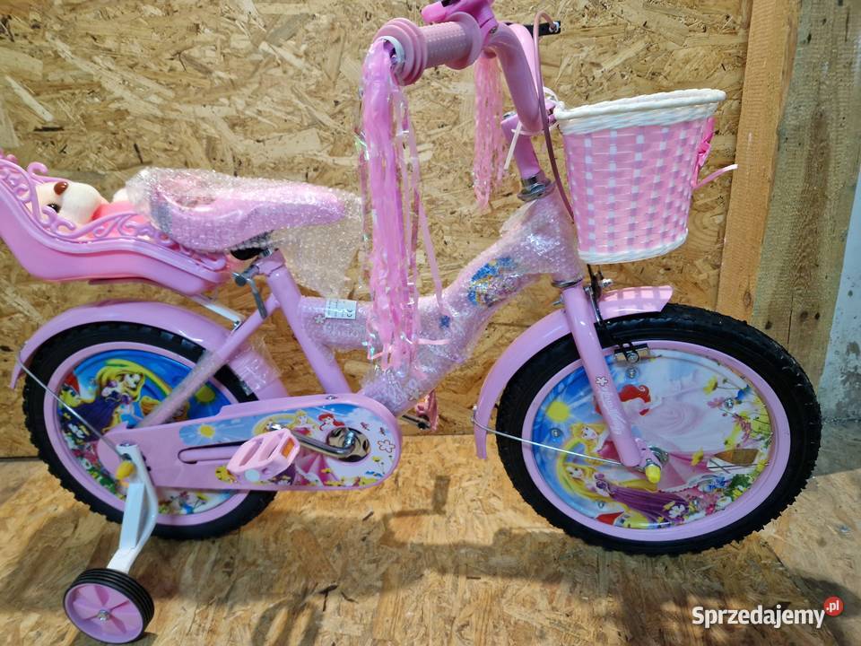 Rowerek 16 Princessa Księżniczka z misiem