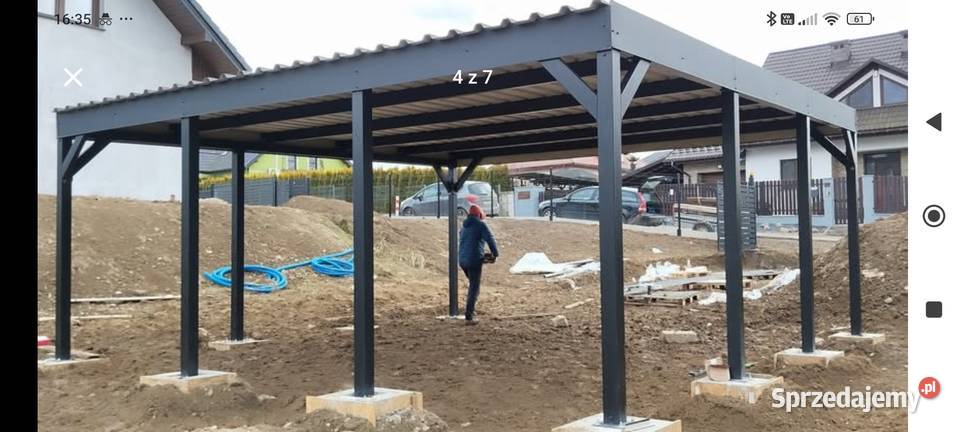 Wiata carport wiata samochodowa metalowa Nowy Sącz sprzedam