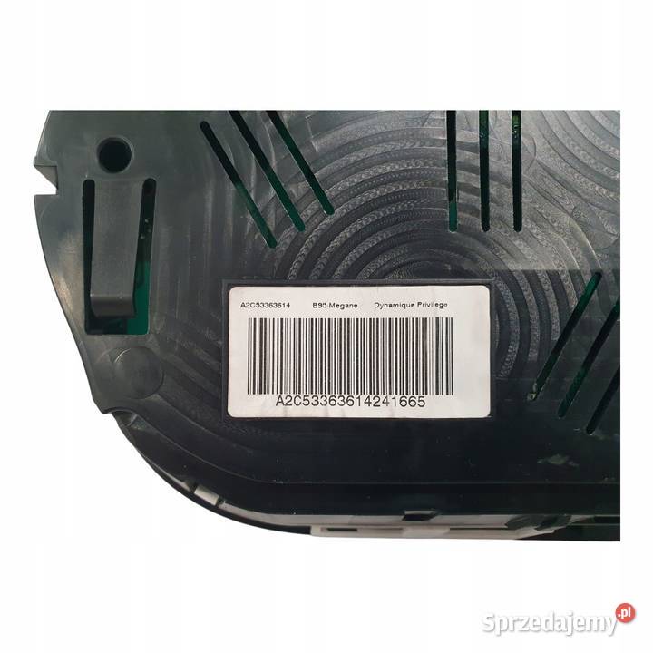 LICZNIK ZEGARY 248100342R Renault Megane III 15 osobowe lubelskie Chełm
