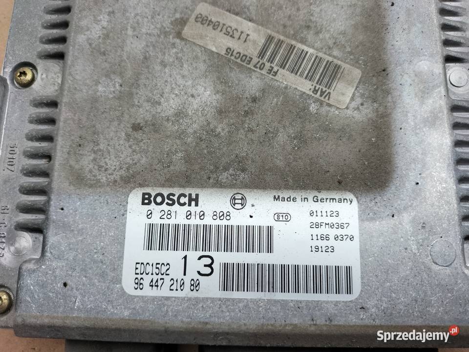 CITROEN C5 1 MK1 0281010808 9644721080 KOMPUTER osobowe Kamień-Kolonia