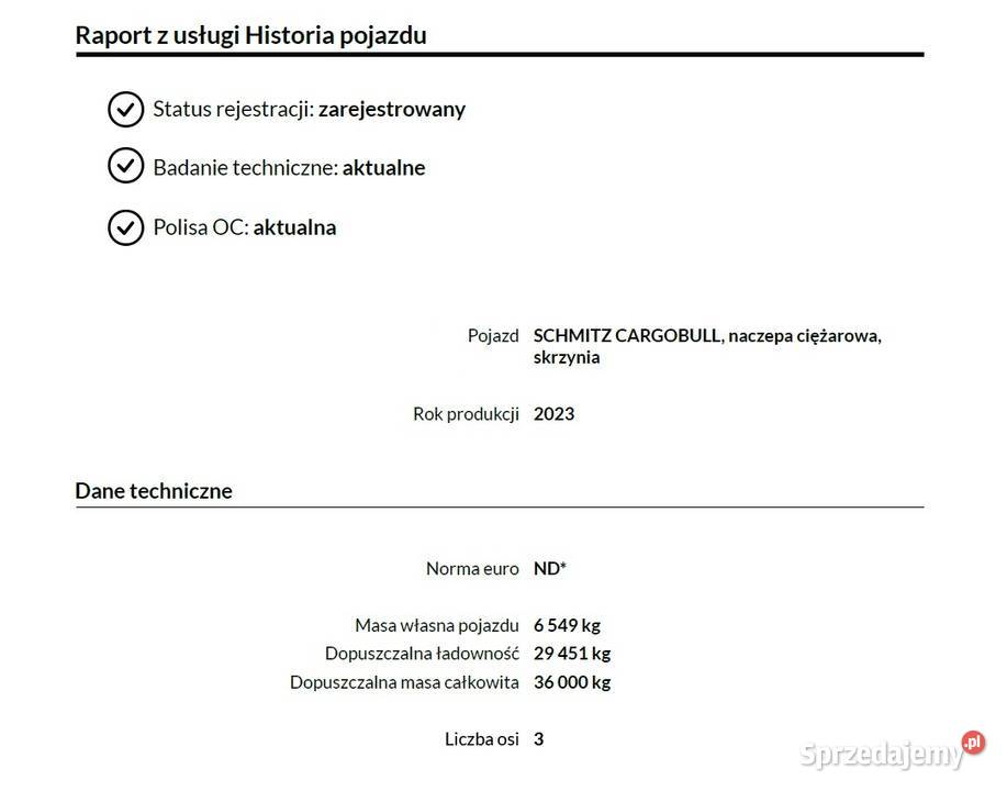 Schmitz Cargobull 2023 SCBS3 salon Polska Warszawa