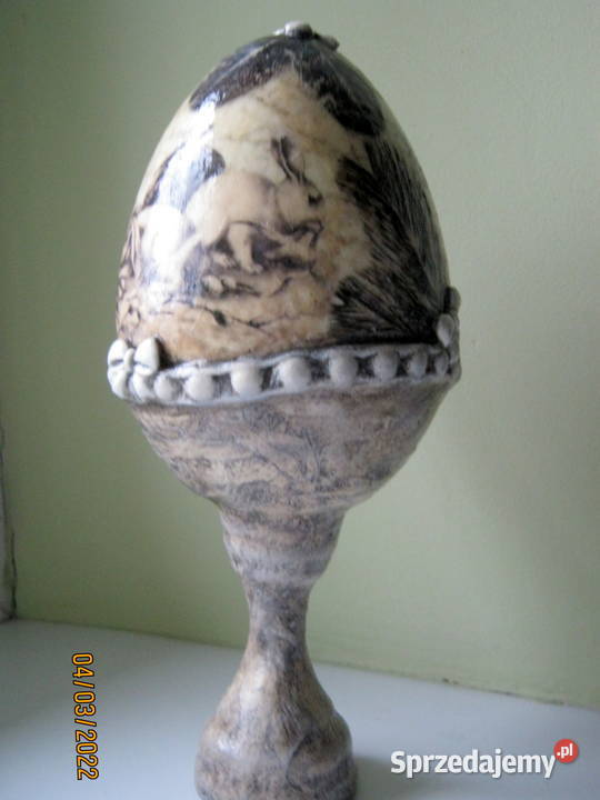 Jajko Ozdobne XXL Stroik Wielkanocny Rękodzieło Dekoracje i ozdoby małopolskie Kraków