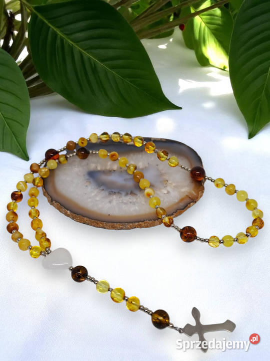 Różaniec z bursztynu BURSZTYN BAŁTYCKI 1689 Zegarki i Biżuteria Warszawa sprzedam