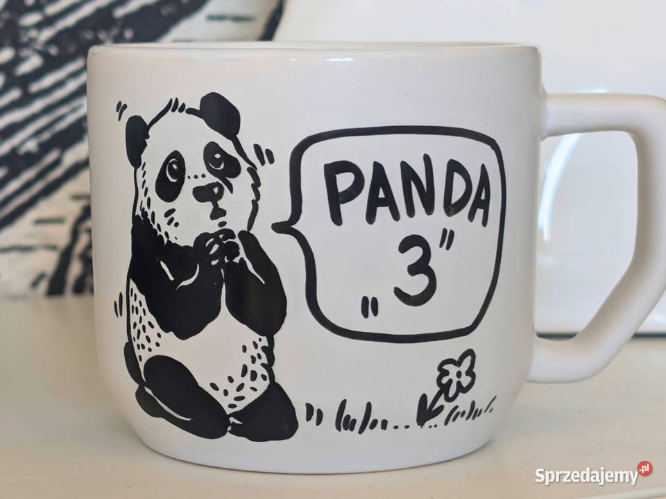 Kubek Ceramiczny Ręcznie Malowany PANDA 300ml dolnośląskie