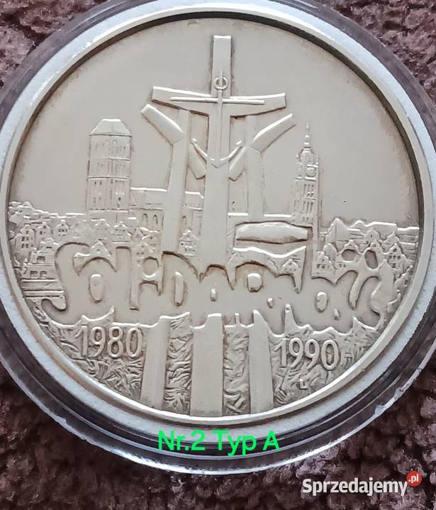 100 000 Solidarność 1990 r 2 Typ A mennicze Konin