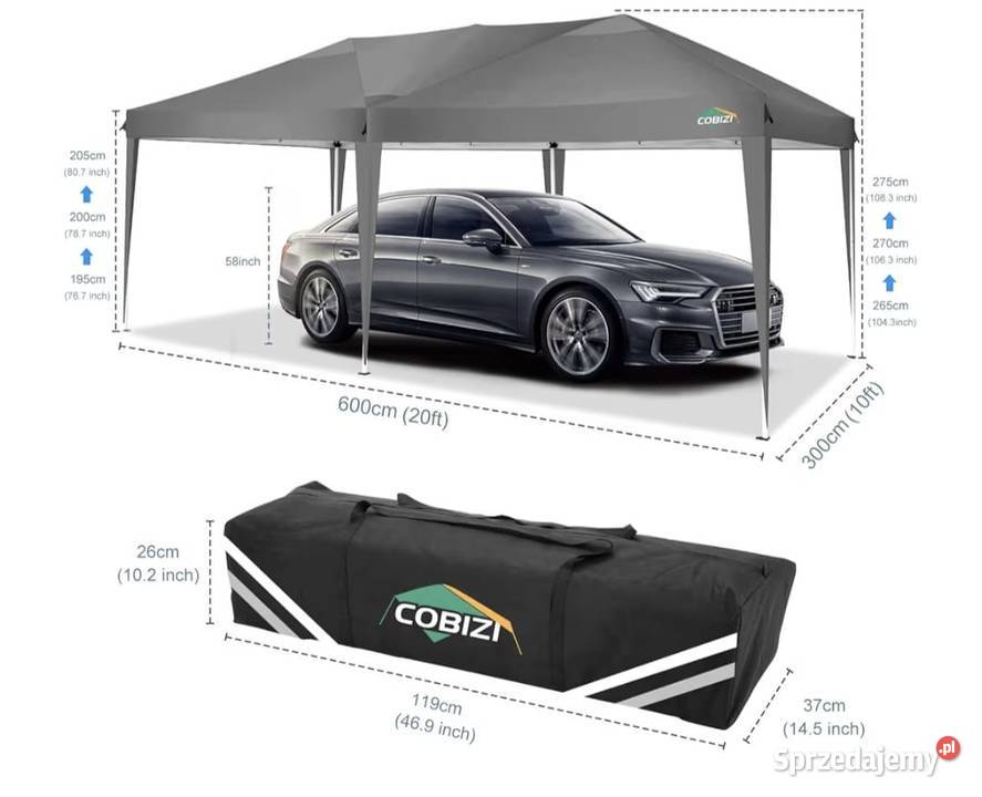 Namiot automatyczny 3x6 Budzyń