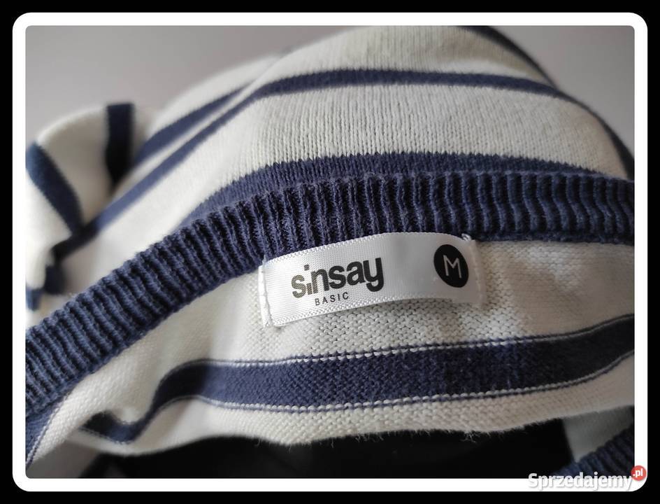 Sinsay lekki sweter sweterek 38 M paski Rozmiar 38(M) Swetry i golfy