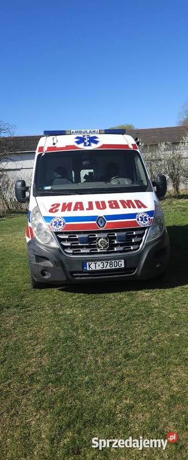 Ambulans karetka Renault Master 2013r przejscie Biskupiec