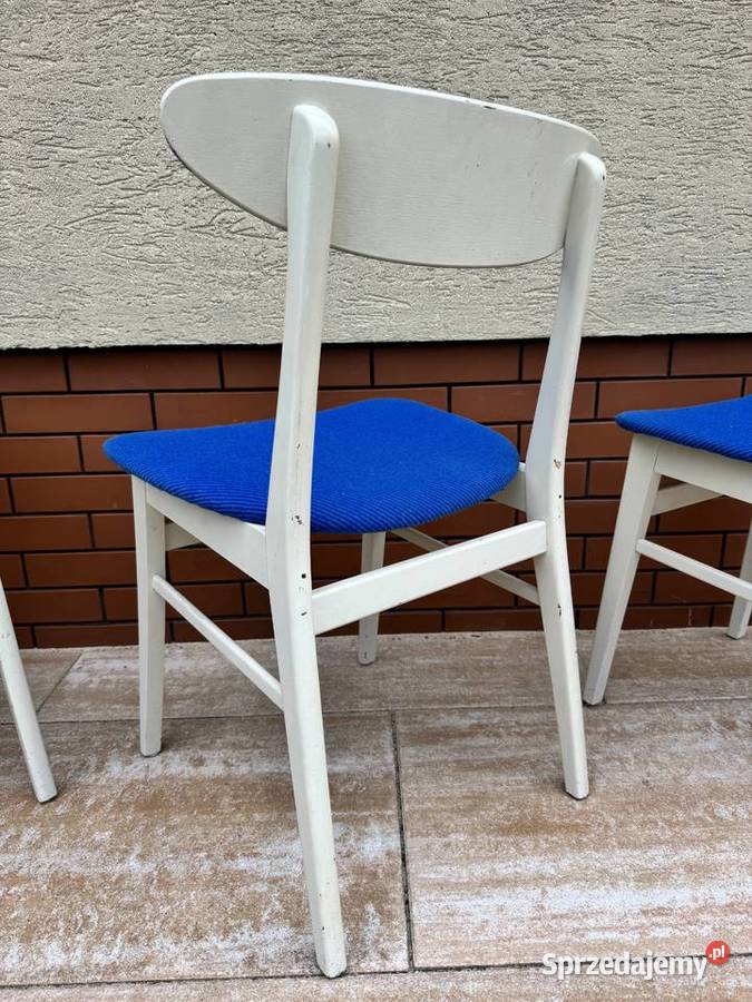 Krzesła 4 duńskie skandynawkie retro vintage prl Warszawa sprzedam