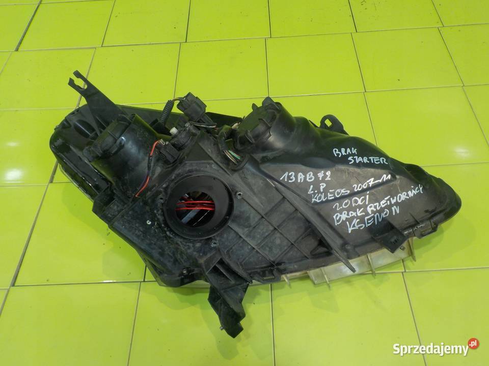 RENAULT KOLEOS I 20 DCI 09r 5D XENON lampa lewa Lampy przednie