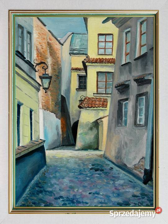 Obraz olejny Lubelski zaułek sprzedam