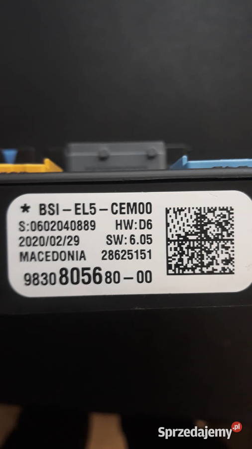 Citroen peugeot moduł BSI EL5 CEM00