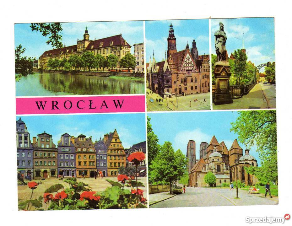 WROCŁAW MOST TUMSKI POCZTÓWKA WIELOWIDOKOWA