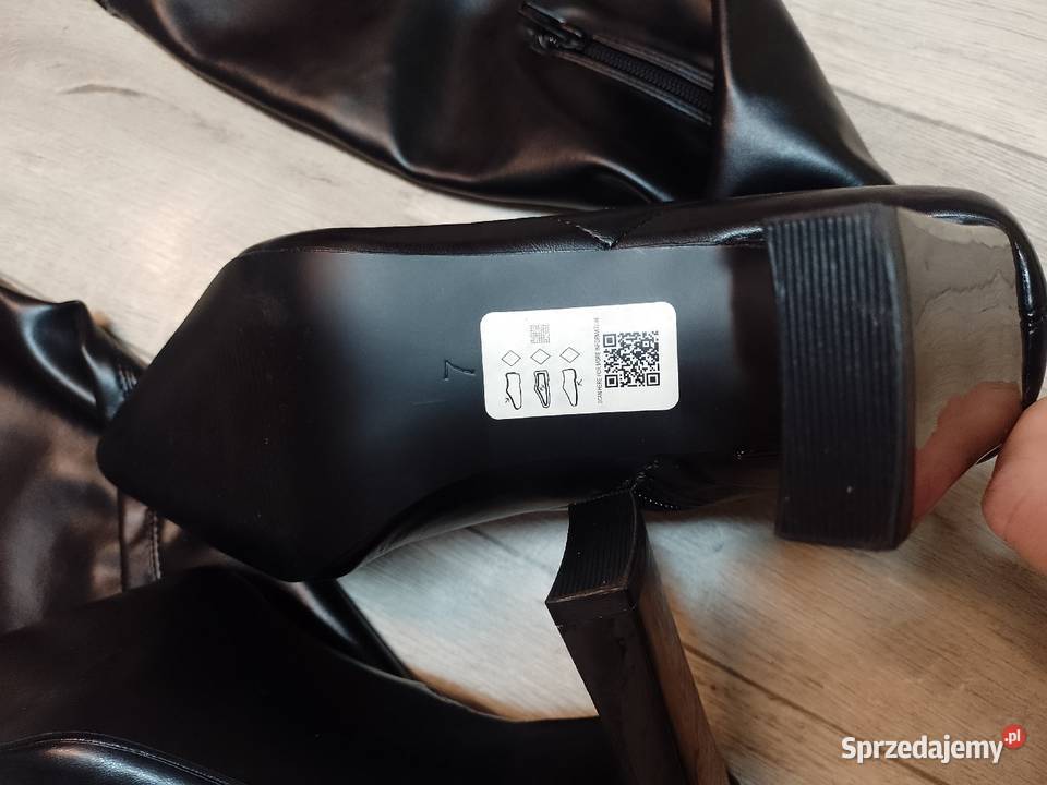 40 Topshop Długie czarne Kozaki kolano Kraków sprzedam