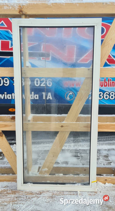 OKNO KacprzaK 74x153 FIX OKNA Używane Witryna Lublin
