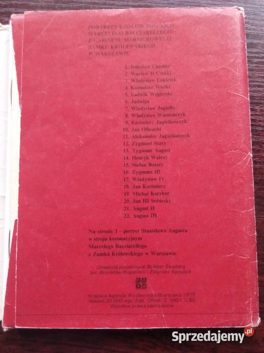 Portrety Królów Polskich Marcelego Bacciarellego Pozostałe Szczecin