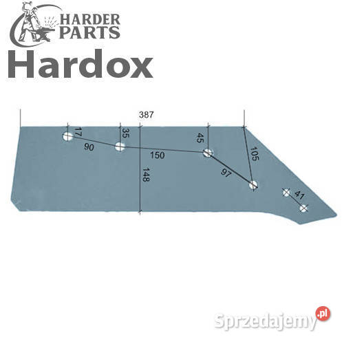 Lemiesz 16 300ha HARDOX 053088P do pługa Suwałki