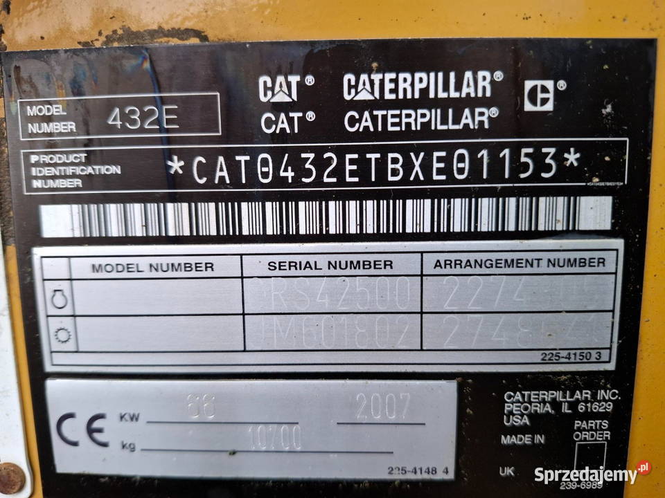 Koparko ladowarka Caterpillar Warszawa sprzedam