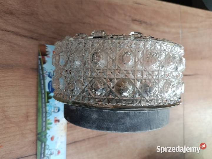 Lampa szklana odkręcany klosz plafon zachodniopomorskie Choszczno