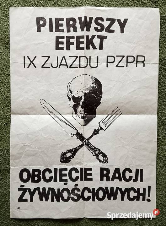Biuletyn Solidarności i plakat na jednym arkuszu śląskie Katowice