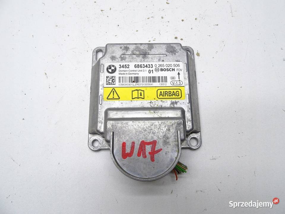 MODUŁ STEROWNIK PODUSZEK AIRBAG 6863433 BMW F30 osobowe