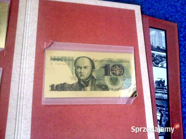 Banknoty z PRL repliki w czystym złocie Zakopane