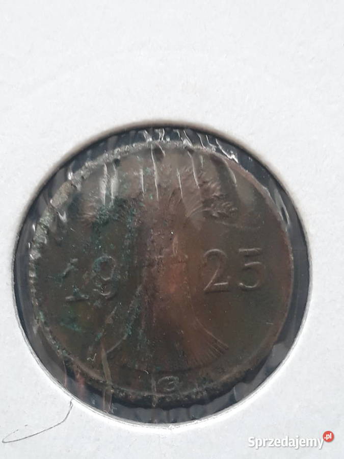 1 Fenig Niemcy 1925 r men G Numizmatyka Konin sprzedam
