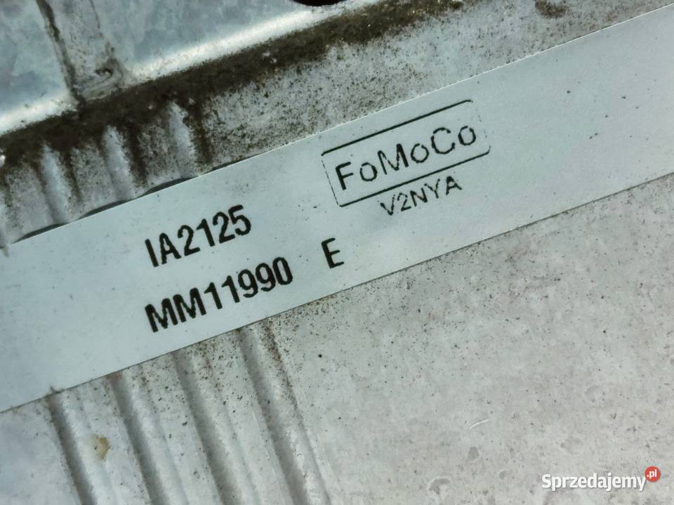 Chłodnica Powietrza Intercooler Ford Fiesta Mk8 Części samochodowe Pleszew