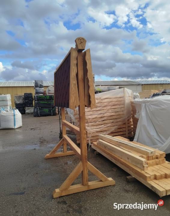 Drewniany Stragan Wiejski Stół Wiejski Biesiadny Parzymiechy