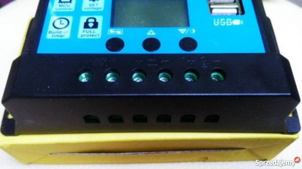 Regulator ładowania solarny 1224V30A2xUSB2A PWM Kalisz