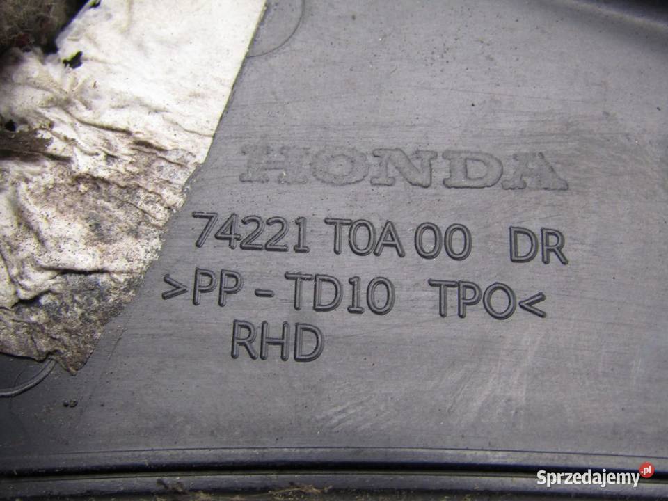 ZAKOŃCZENIE NAROŻNIK PODSZYBIA PRAWY HONDA CRV