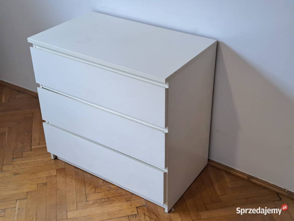 Komoda Malm Ikea 3 szuflady biała mazowieckie Pruszków