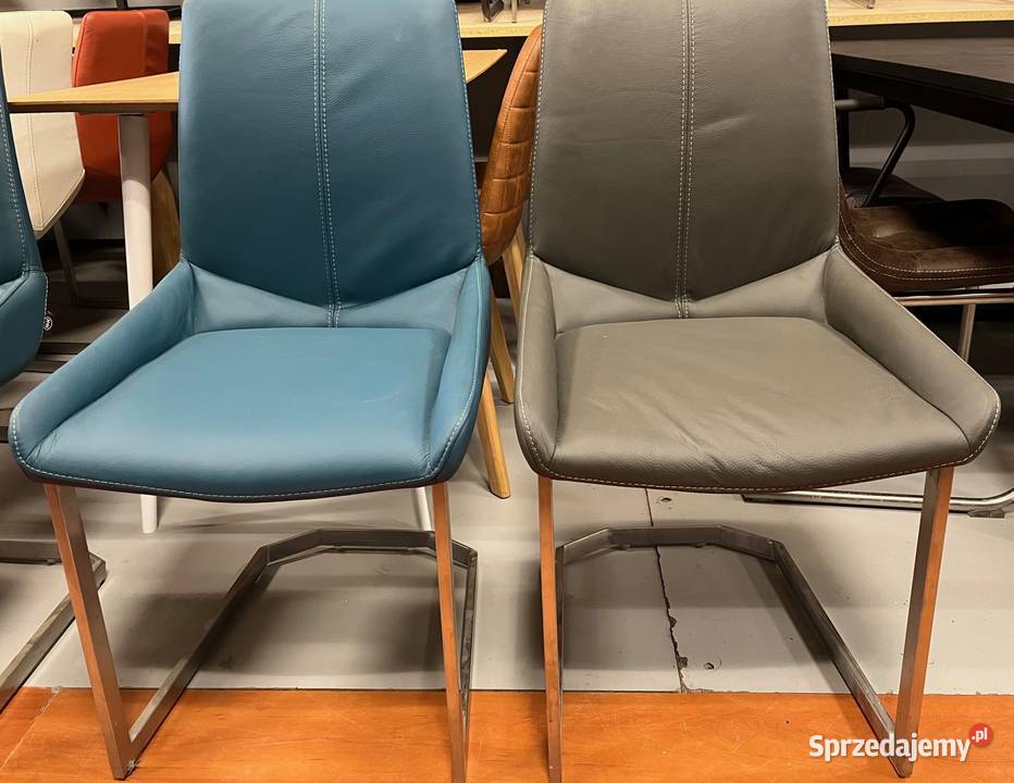 OKAZJA Zestaw 4 krzesło Levi ze skóry Habufa Opole
