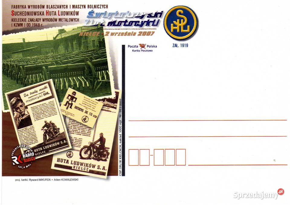 KARTKA POCZTOWA SUCHEDNIOWSKA HUTA LUDWIKÓW 1 Pocztówki i karty telefoniczne Krynki