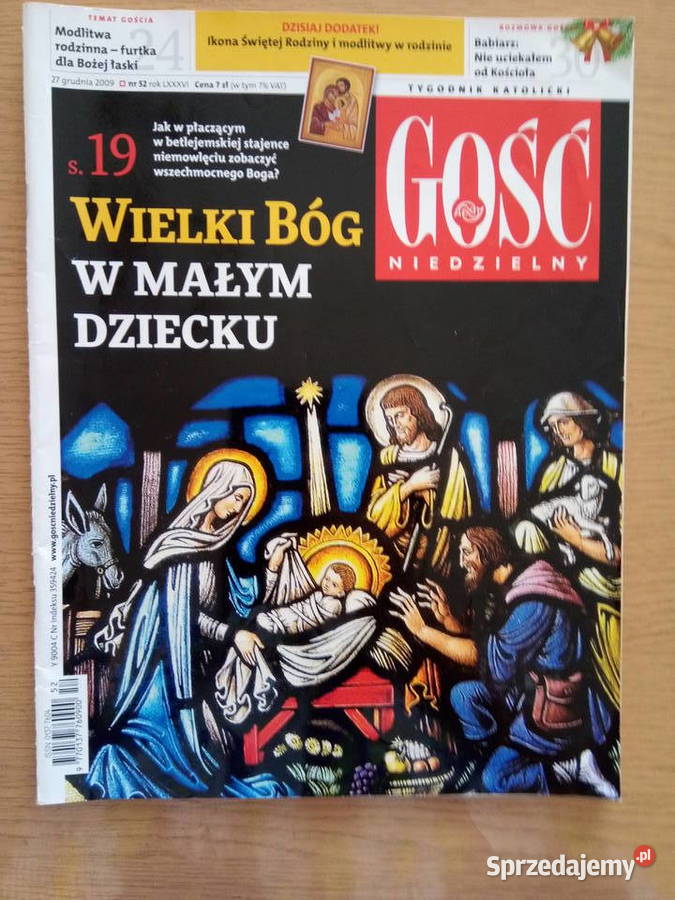 Tygodnik Gość Niedzielny grudzień 2009r Czasopisma Dąbrowa Górnicza