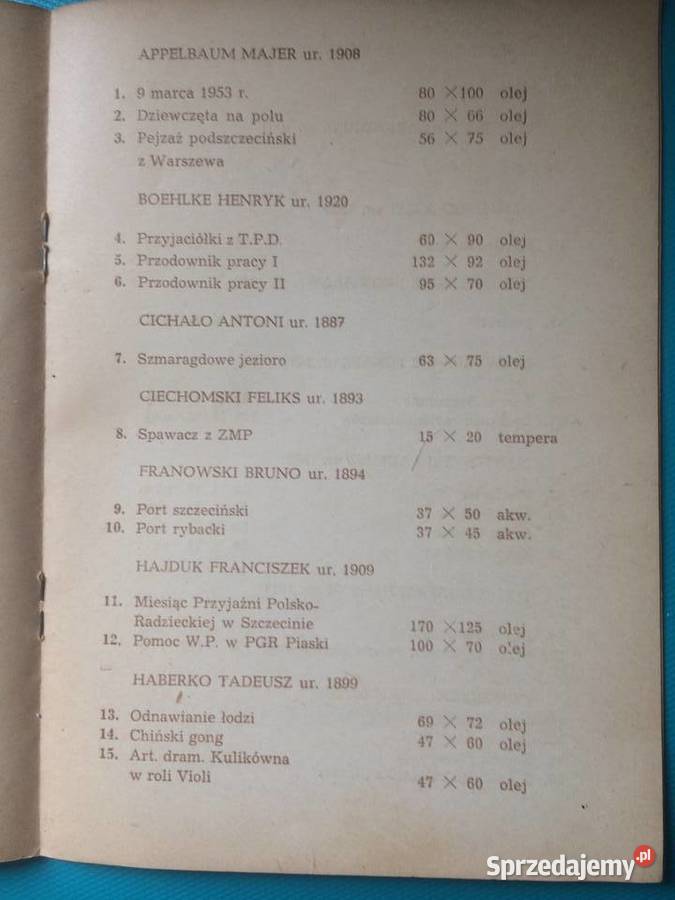 3473 Wystawa Malarstwa Rzeźby Grafiki Szczecin sprzedam