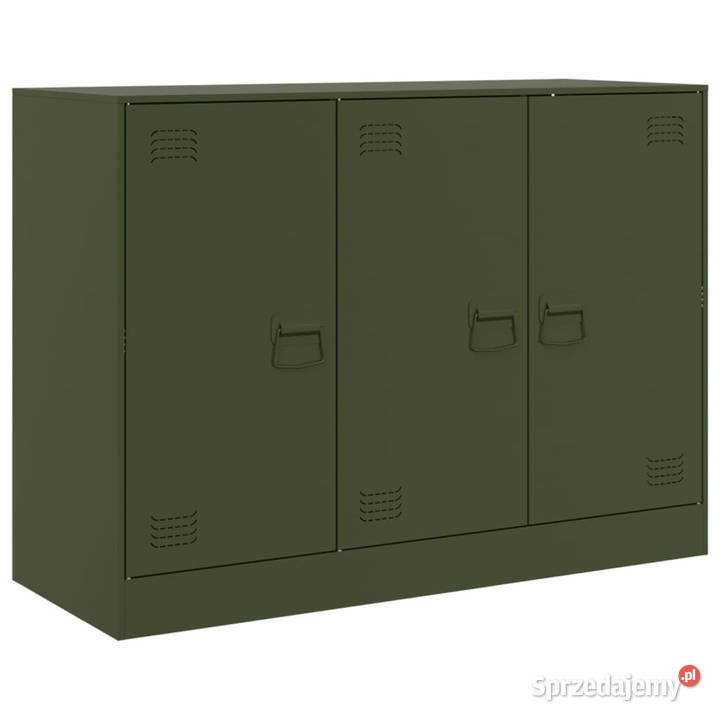 Szafka oliwkowa 99x39x73 stal WM841725 Pozostałe Warszawa sprzedam