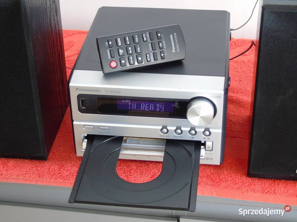 Wieża Panasonic SAPM250 pilot USB mp3 BT CD kol sprzedam