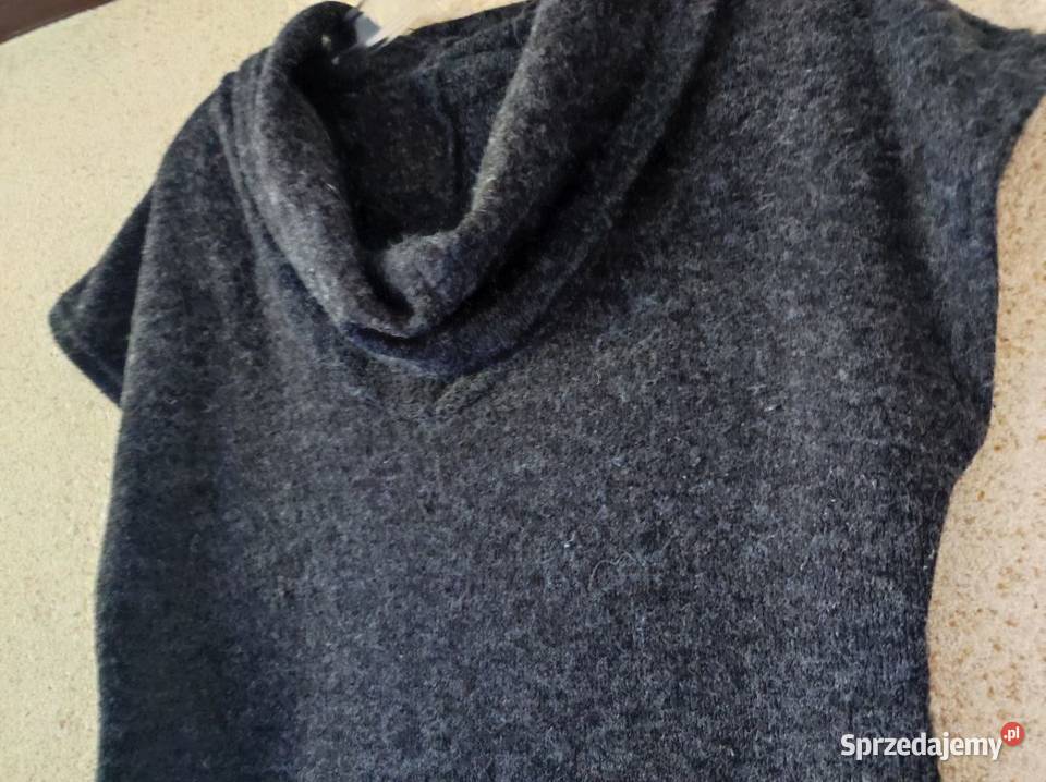 włoski włochaty wełniany sweterek sweter golf Inny wzór