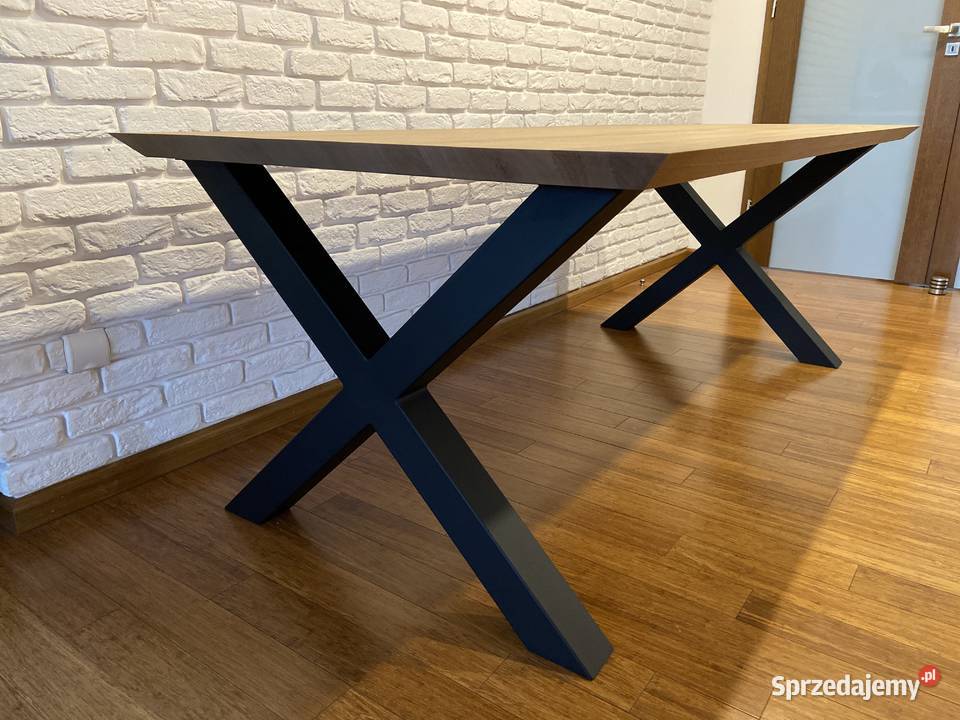 Stół z dębowym blatem w stylu loft industrial Stoły, krzesła, biurka Końskie sprzedam