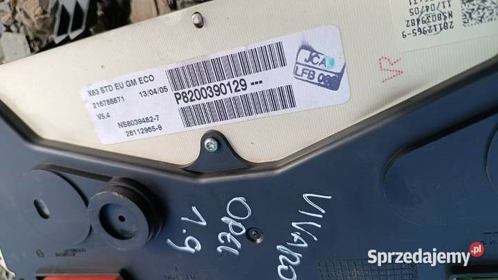 Licznik zegary Opel Vivaro A I 19 CDTI Radłów