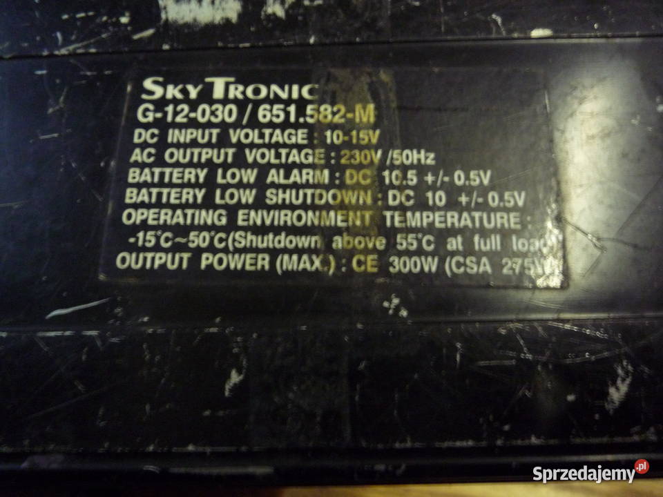 przetwornica 12V DC 230V sky tronic Pozostałe Chmiel sprzedam