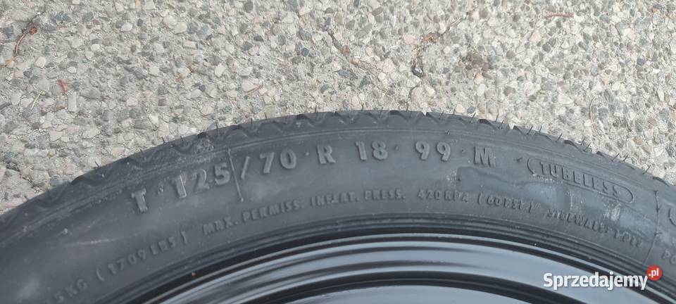 Koło dojazdowe VW 12570R18 Nowenieużywane Krosno