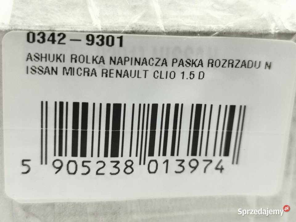 ROLKA PASKA ROZRZADU NISSAN MICRA RENAULT CLIO osobowe lubelskie