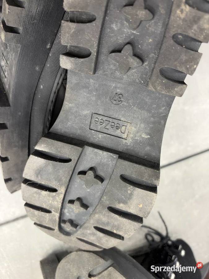 Buty zimowe jesienne trepy botki czarne wiązane inna Kozaki podkarpackie Jasło